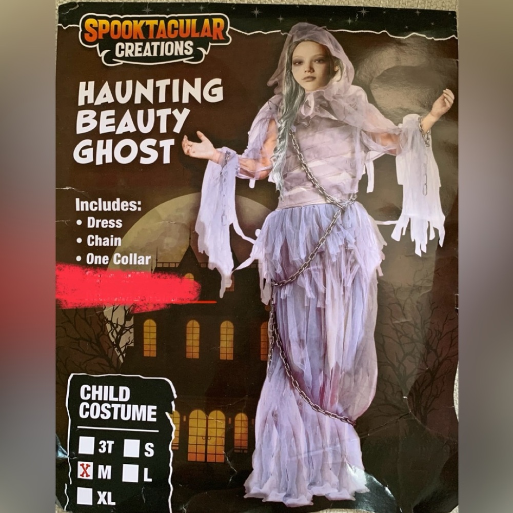 Haunting Beauty Ghost Costume for Kids - Picture 8 of 8